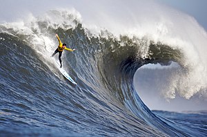 Surfing: Riding a Big Wave