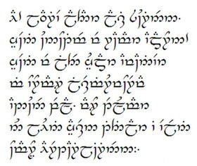 Elvish (Quenya and Sindarin)
