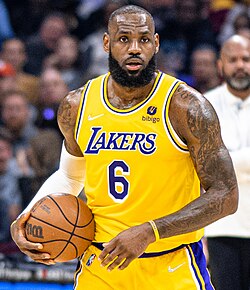 LeBron James #23 Los Angeles Lakers