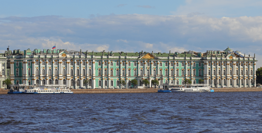 The State Hermitage Museum in St. Petersburg, Russia