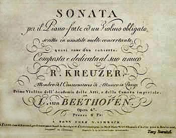 "Violin Sonata No. 9" by Ludwig van Beethoven