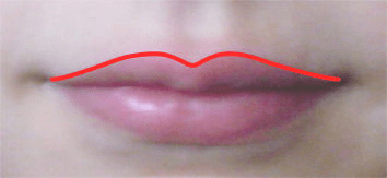 Cupid's bow lips