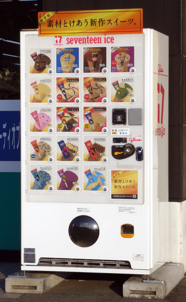 Ice cream vending machines